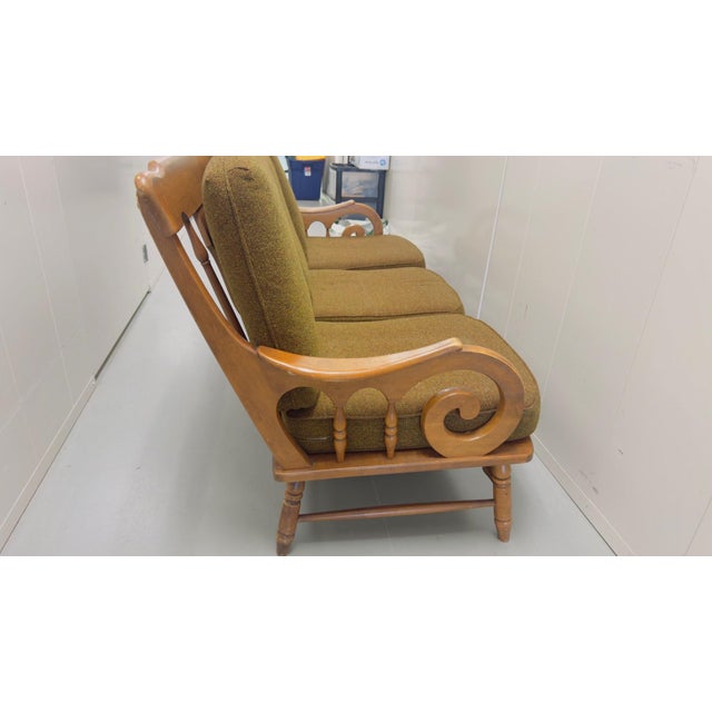 1950s Haywood-Wakefield Maple Sofa #497-74 (c.1950s) For Sale - Image 9 of 15