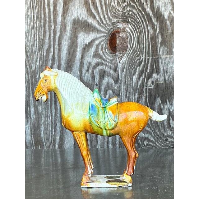 Late 20th Century Vintage Asian Temple Horse For Sale - Image 5 of 6