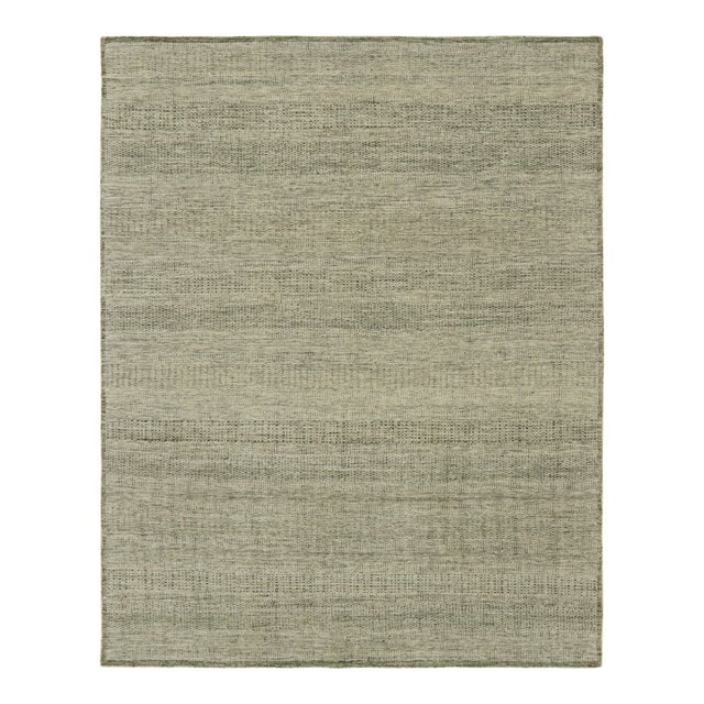 Rug & Kilim’s Contemporary Textural Rug in Tones of Green - 6x9 For Sale