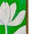 Original Framed Floral Tulip Painting, Green Floral Wall Art, Oil on Canvas in Gold Frame, 13x13 by Tatiana Duperault For Sale - Image 4 of 5