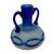 Phoenician-Style Blue Satin Glass Amphora Vase For Sale In Los Angeles - Image 6 of 10