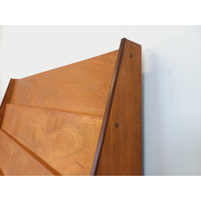 Vintage Wooden Bookcase, 1960s For Sale - Image 15 of 18