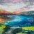 Colourful Abstract River Bank Lakeside Landscape - Unique Original Art by British Urban Landscape Artist, 2020 For Sale - Image 6 of 13