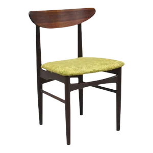Dyrlund Rosewood Mid Century Danish Modern Curved Back Dining Side Chair