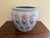 Vintage Chinoiserie Blue, Pink & Green Floral Ceramic Fishbowl Planter For Sale - Image 10 of 10