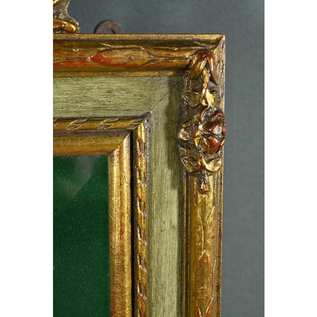 Wall Display Case in Golden Wood, 20th Century For Sale - Image 9 of 18