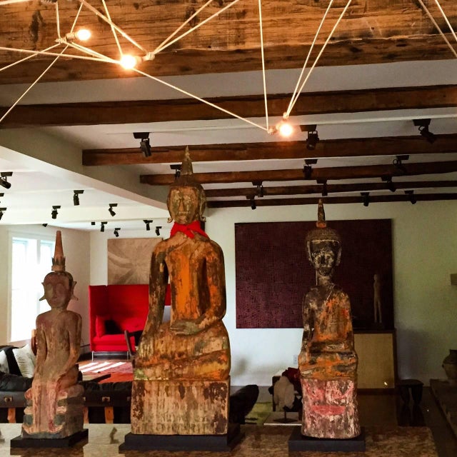 Three Village Buddha Statues from Laos For Sale - Image 4 of 10