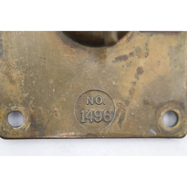 Mid 20th Century Russell & Stoll Company Brass Ship Light Switch For Sale - Image 4 of 6