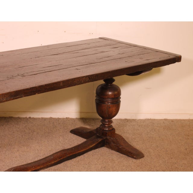 Wood Antique Renaissance Monastery Table, 1600s For Sale - Image 7 of 15