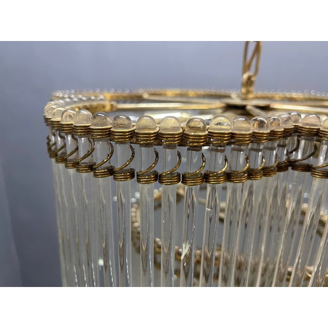 Vintage Rod Chandelier in Murano Glass, 1960s For Sale - Image 12 of 18