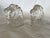 Beautiful vintage glass stallion collectable bookends. Comes in pair. Dimensions: 5"W x 3.25"D x 5.5"H