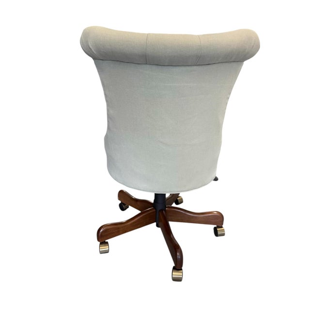 Ballard Designs Ballard Designs Elle Tufted Desk Office Chair For Sale - Image 4 of 10