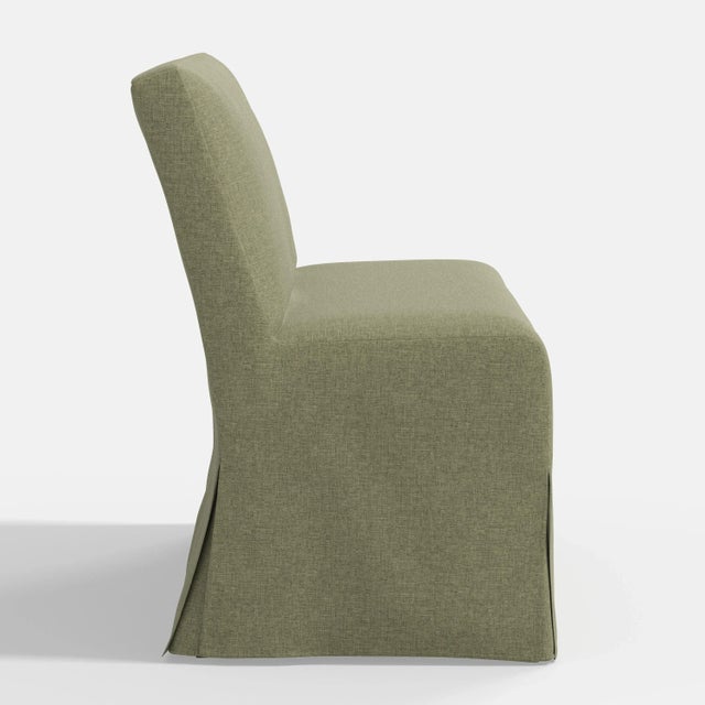 Not Yet Made - Made To Order Stoffer Home x Cloth & Company Lindy Slipcover Dining Banquette in Textured Linen Laurel For Sale - Image 5 of 6