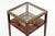 1900 - 1909 Antique French Art Nouveau Handpainted Mahogany Small Wood & Glass Side Table For Sale - Image 5 of 11