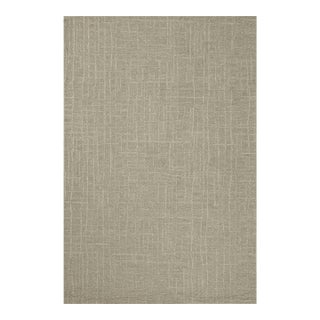 Chris Loves Julia x Loloi Polly Spa / Ivory 18" x 18" Sample Rug For Sale