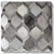 Handmade Diamond Patchwork Cowhide Leather Ottoman Pouf 18x18x18 in Neutral For Sale - Image 4 of 5