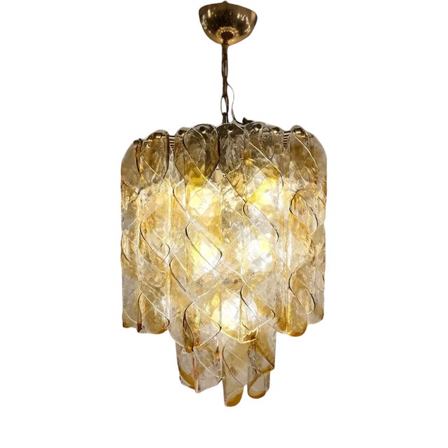 Torciglioni Hanging Light from AV Mazzega, 1970s For Sale