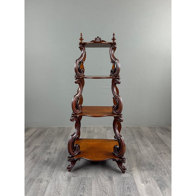 Wood Carved Oak Shelf, 19th Century For Sale - Image 7 of 10
