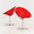 Mid-Century Red Acrylic Glass Swivel Eros Lounge Chair by Philippe Starck for Kartell, Italy, 1990s For Sale - Image 14 of 16