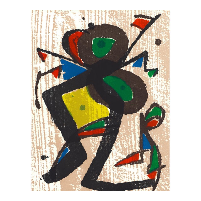 Joan Miró "Engraver I" 1984 Woodcut Engraving I For Sale