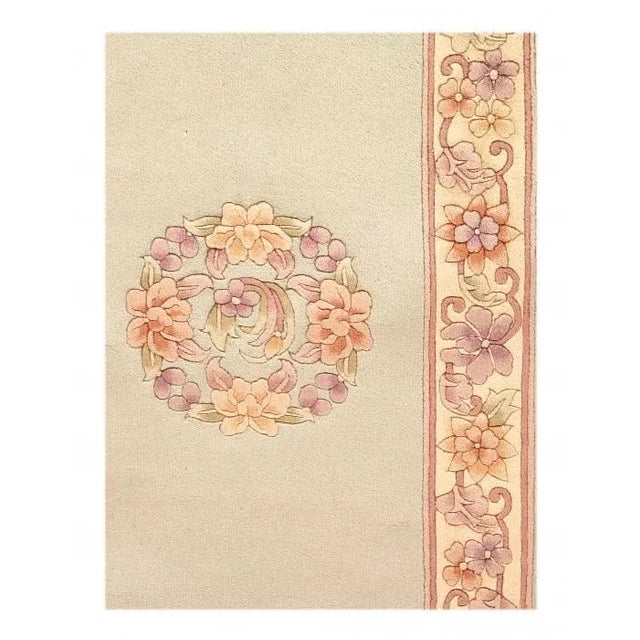 Textile Pasargad Hand Knotted Chinese Peking Runner - 2′6″ × 18′ For Sale - Image 7 of 9