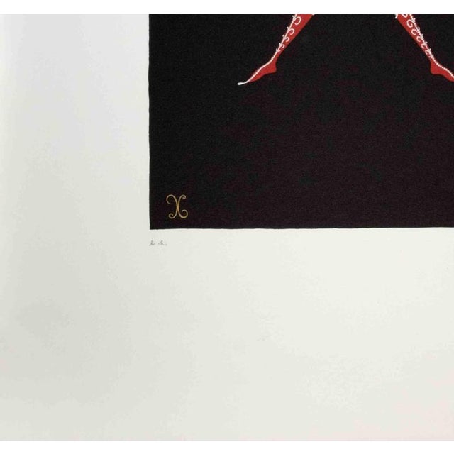 Contemporary Erté, Nude Letter X, 1976, Lithograph For Sale - Image 3 of 4