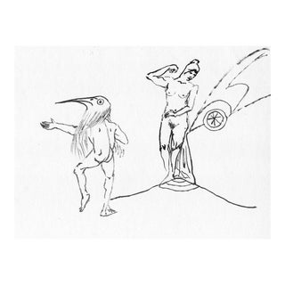 1980s Ron Yrabedra Mythological Drawing For Sale