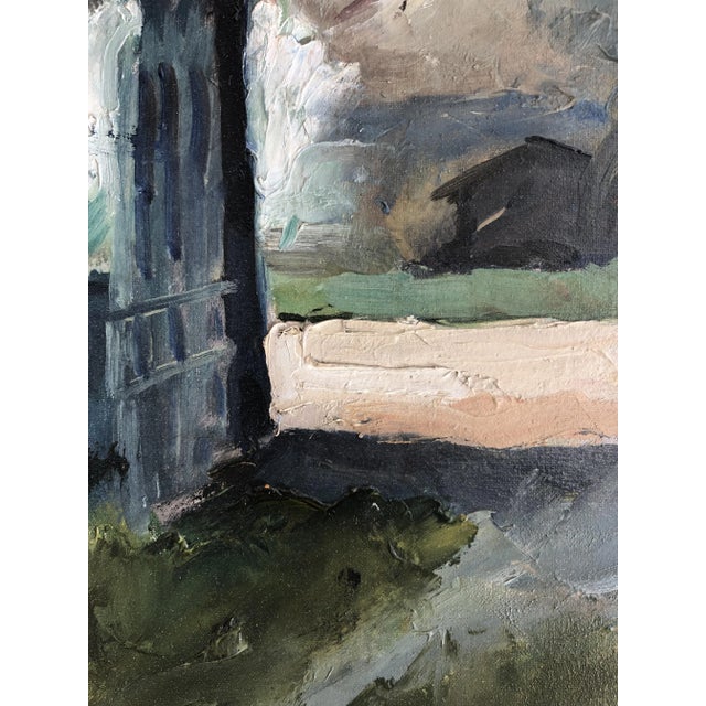 Charles Monnier, Portail à la Campagne, Oil on Canvas, Framed For Sale - Image 5 of 10