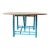 1950s Heywood-Wakefield Drop Leaf Dining Table, Refinished in Coastal Aqua For Sale