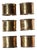 Textured Brass Napkin Rings, 1960, Set of 6 For Sale