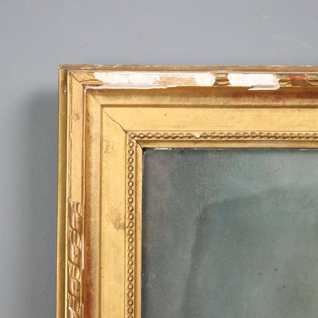 Textile Portrait of Marie Antoinette of Habsburg-Lorraine, Crayon on Paper on Canvas, Framed For Sale - Image 7 of 10