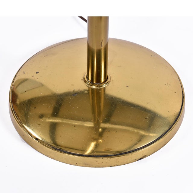 1960s Art Deco Regency Greek Key Brass Chalice Stiffel Torchiere Floor Lamps Set - a Pair For Sale - Image 12 of 12