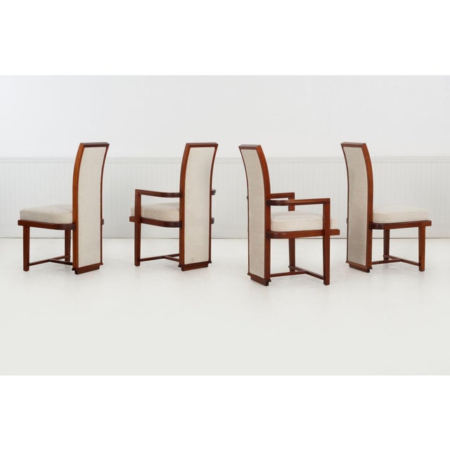 Wood 1950s Frank Lloyd Wright for Henredon Set of Twelve Taliesin Dining Chairs For Sale - Image 7 of 18