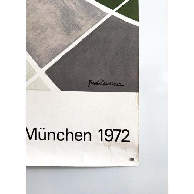Munich Olympic Games Poster by Jacob Lawrence, 1972 For Sale - Image 6 of 9