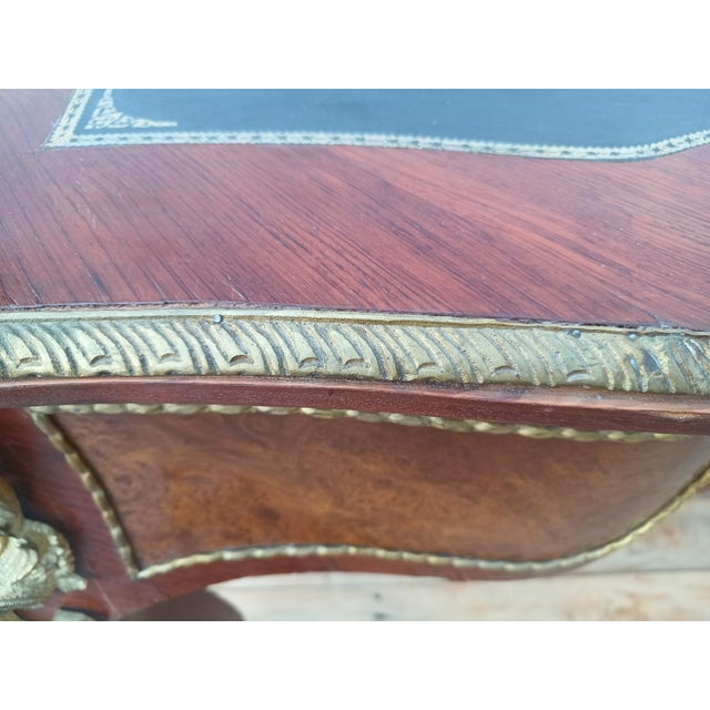 1910s French Louis XV Style Bureau Plat / Writing Desk For Sale - Image 11 of 16