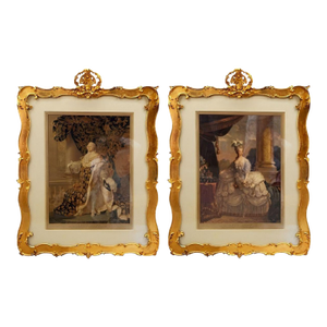 Early 19th Century Belle Époque Portraits of Louis XVI & Marie Antoinette by Jean-Gothard Muller.