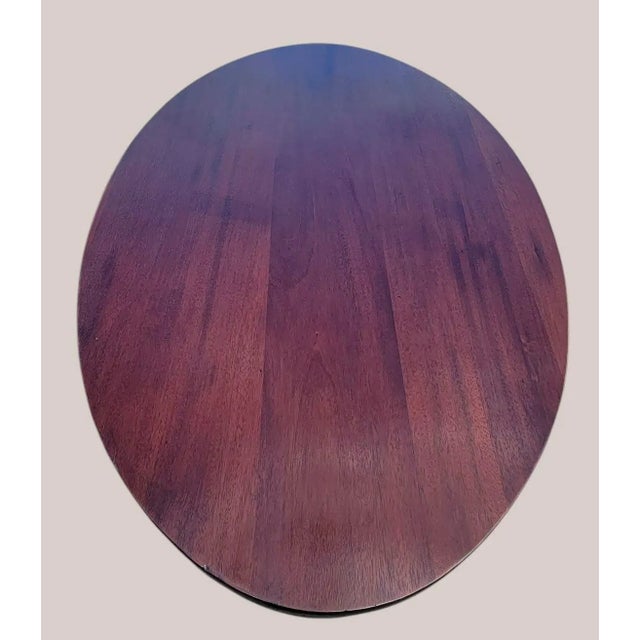 Mid 20th Century American Empire Solid Mahogany Center Table / Foyer Table For Sale - Image 9 of 14