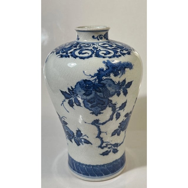 Japanese Vintage Japanese Satsuma Vase – 13" Hand-Painted Immortals – Raised Moriage Gold Detail – Meiji Style For Sale - Image 3 of 12