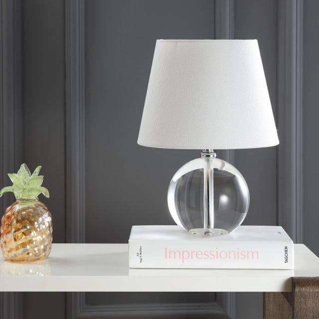 Modern 14-Inch H Table Lamp - Clear For Sale - Image 3 of 5