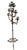 Metal Vintage Florentine Style Gilt Wrought Iron Floor Candelabra For Sale - Image 7 of 12