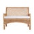 Coastal Antigua 42 in. W Rectangular Rattan Dining Bench with Back, Natural Rattan For Sale - Image 3 of 7