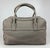 Contemporary Loro Piana Grey Leather Duffle Tote For Sale - Image 3 of 7