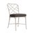 Brown Jordan Calcutta Side Chair, Dove frame with Fusion Charcoal fabric For Sale - Image 12 of 12