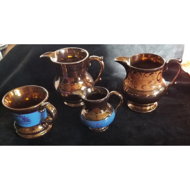 Antique Copper Lustre Collection For Sale - Image 10 of 10