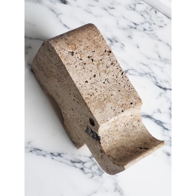 Mid-Century Modern Travertine Rhino Sculpture by Enzo Mari for Fratelli Mannelli, 1970s For Sale - Image 3 of 11