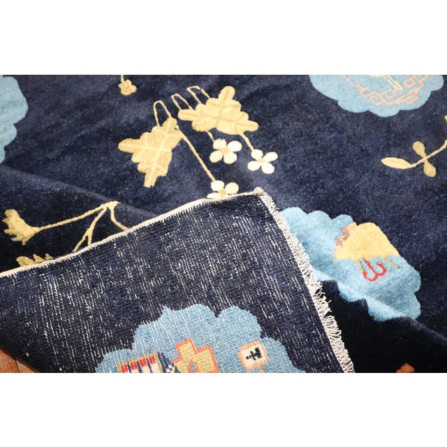 Late 20th Century Tibetan Pictorial Rug - 3'5" x 5'6" For Sale - Image 17 of 18