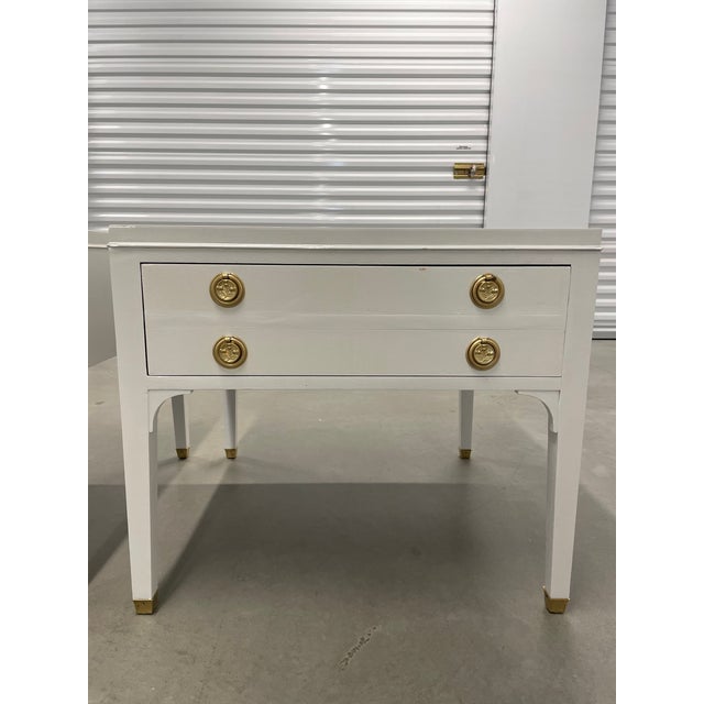 1950s Mid Century Modern Mahogany Kittinger Side Tables Set of 2