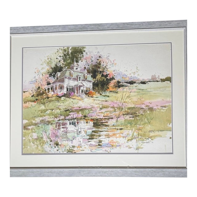 Late 20th Century Original Signed Marilyn Simandle Painting For Sale