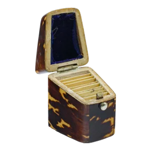 1910's Small Antique Lady's Stamp Box