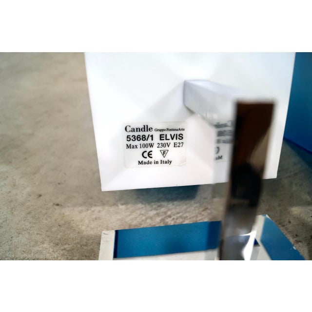 1990’s Postmodern Italian Fontana Arte Chrome & Lucite Sconces - A Pair For Sale - Image 12 of 12